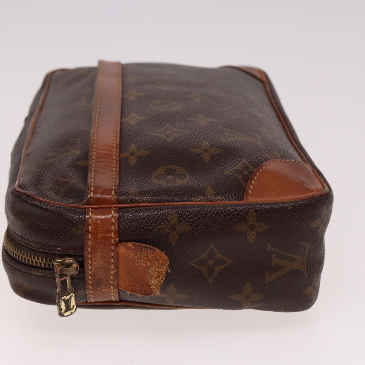 LOUIS VUITTON Monogram Compiegne 28 Clutch Bag M51845 LV Auth 78839