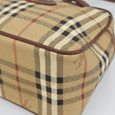 Burberrys Nova Check Shoulder Bag PVC Leather Beige Auth 78850-15