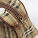 Burberrys Nova Check Shoulder Bag PVC Leather Beige Auth 78850-18
