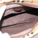 Burberrys Nova Check Shoulder Bag PVC Leather Beige Auth 78850-12