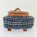 Burberrys Nova Check Shoulder Bag PVC Leather Blue Auth 78851-5