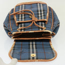 Burberrys Nova Check Shoulder Bag PVC Leather Blue Auth 78851-10