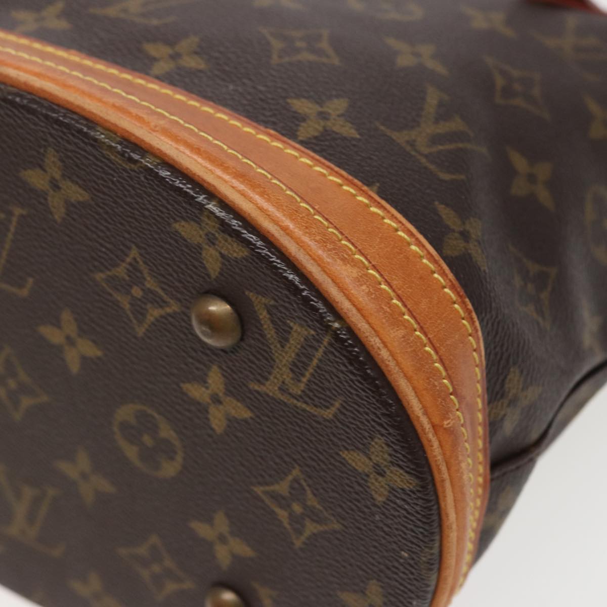 LOUIS VUITTON Monogram Bucket PM Shoulder Bag M42238 LV Auth 78858