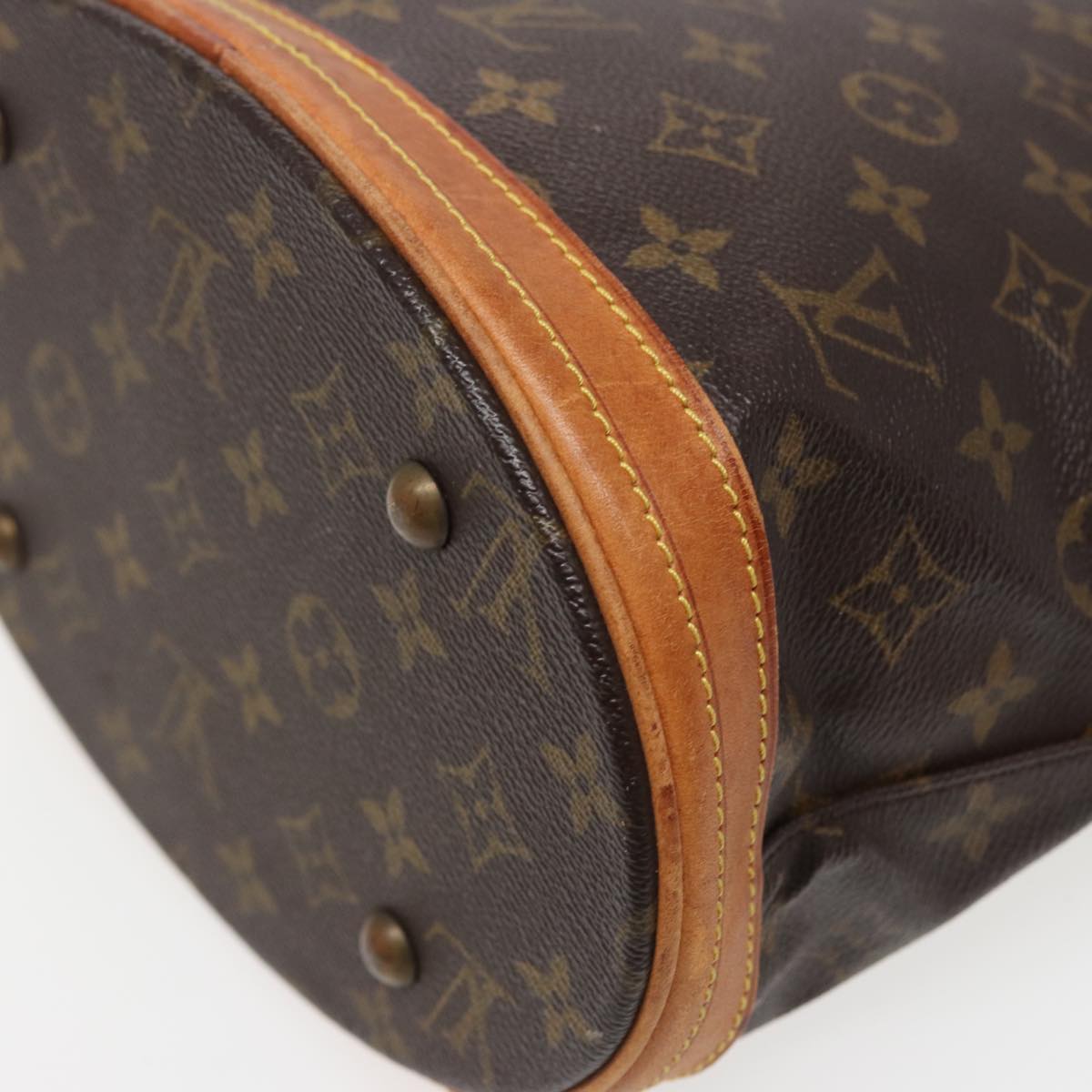 LOUIS VUITTON Monogram Bucket PM Shoulder Bag M42238 LV Auth 78858