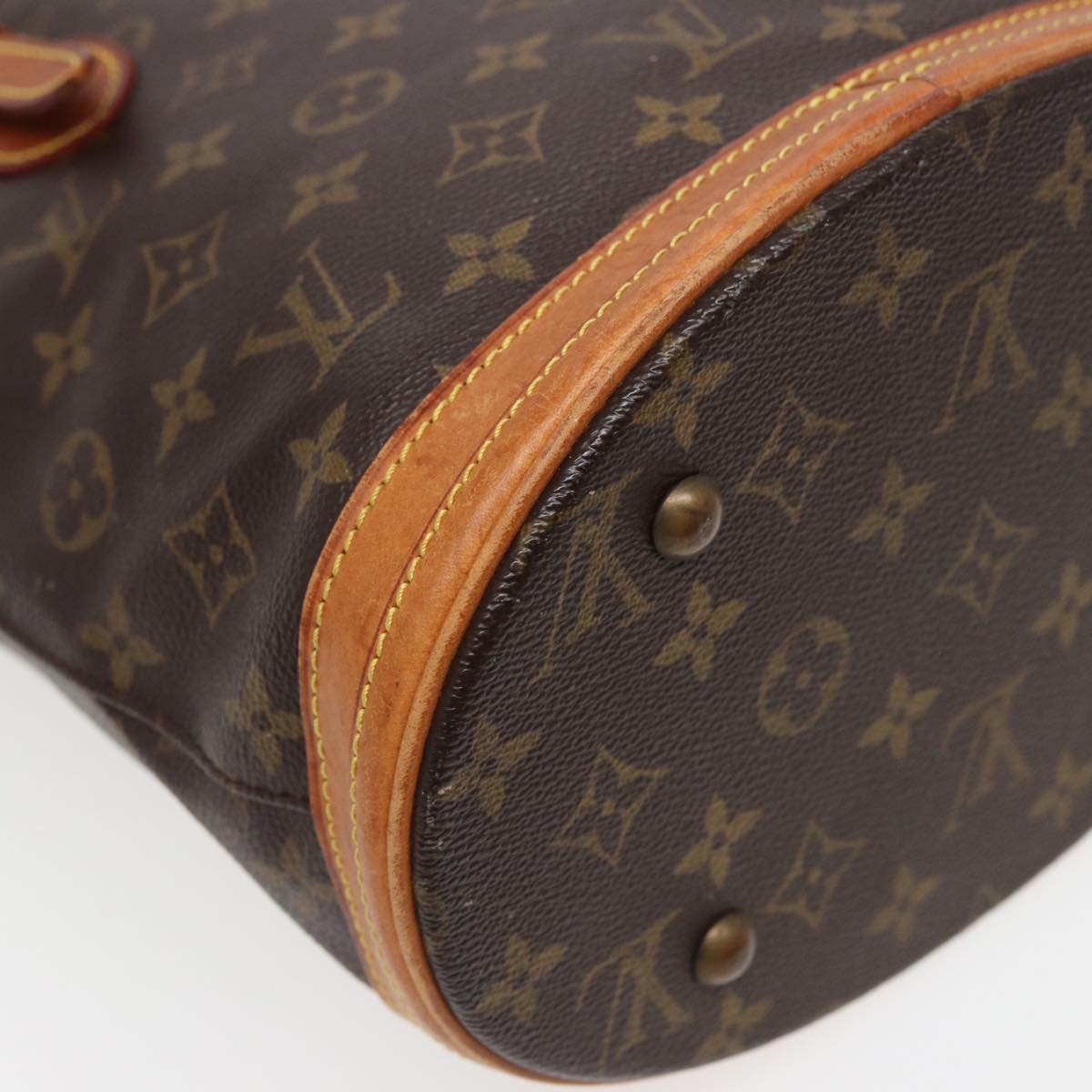 LOUIS VUITTON Monogram Bucket PM Shoulder Bag M42238 LV Auth 78858