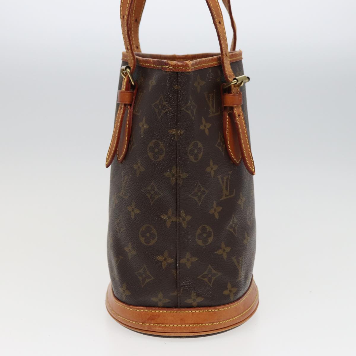 LOUIS VUITTON Monogram Bucket PM Shoulder Bag M42238 LV Auth 78858