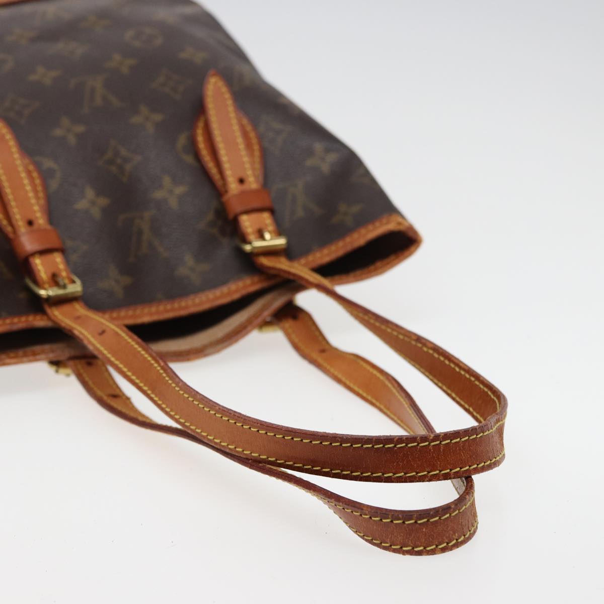 LOUIS VUITTON Monogram Bucket PM Shoulder Bag M42238 LV Auth 78858