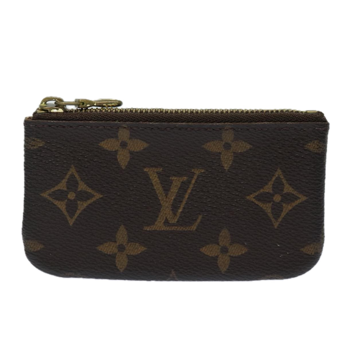 LOUIS VUITTON Monogram Pochette Cles Coin Purse M62650 LV Auth 78863