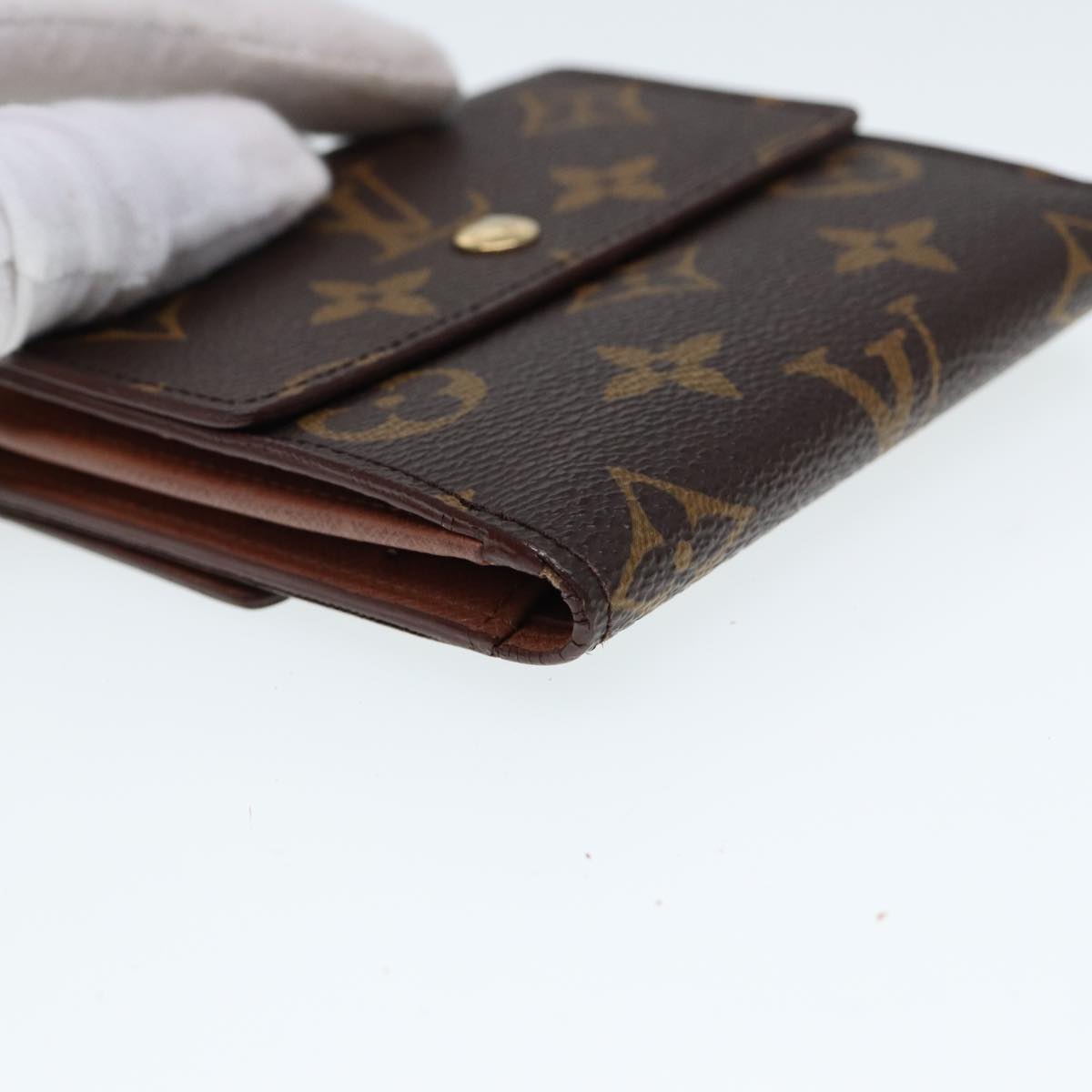 LOUIS VUITTON Monogram Portefeuille Elise Trifold Wallet M61654 LV Auth 78865