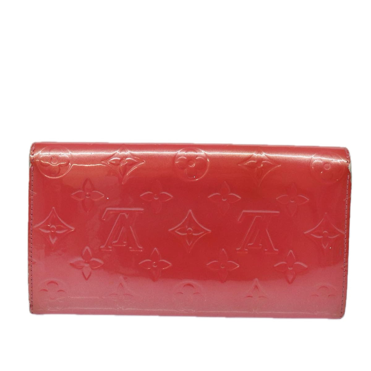 LOUIS VUITTON Vernis Portefeiulle Sarah Wallet Fran Boise M9140F LV Auth 78867 - 0