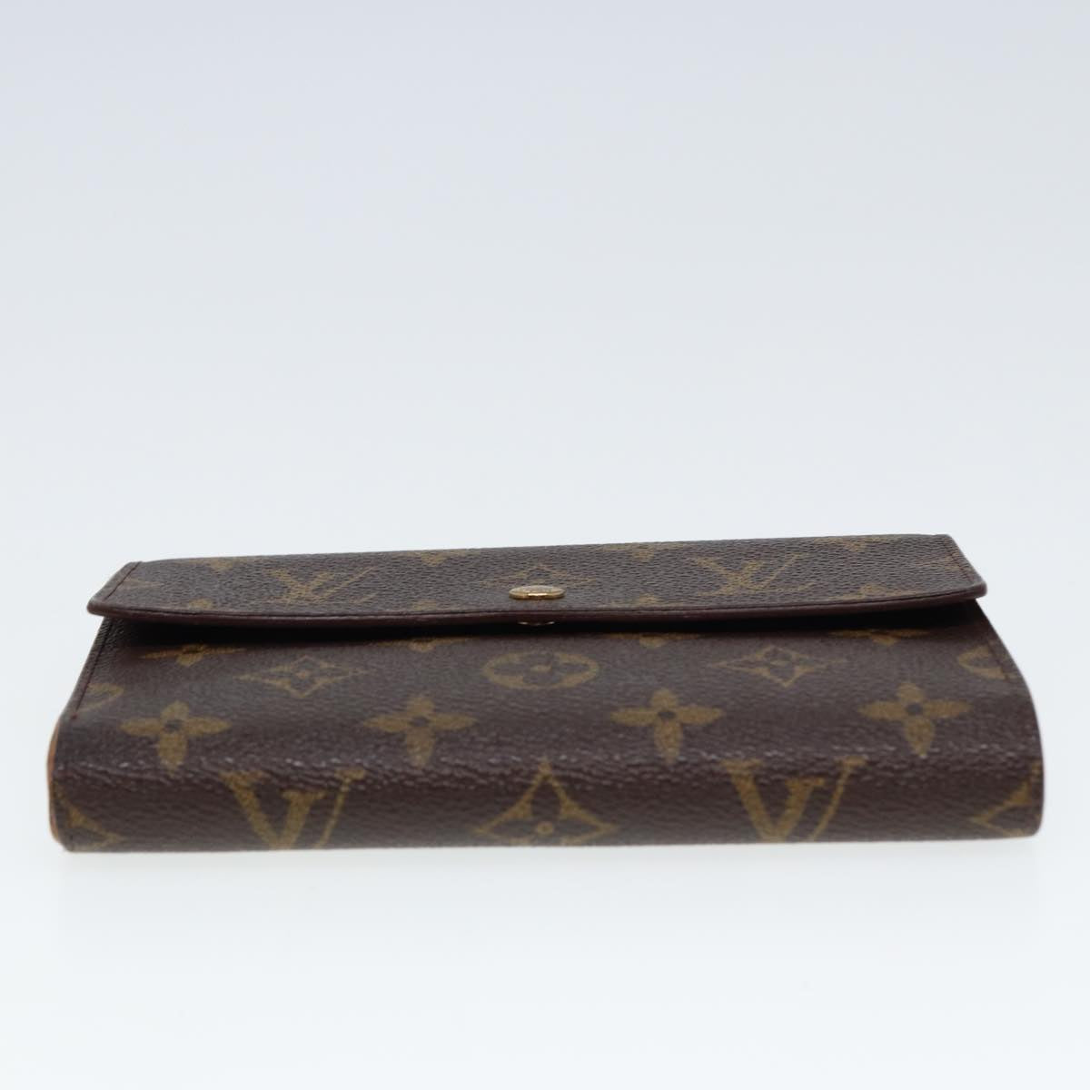 LOUIS VUITTON Monogram Portefeuille Tresol Wallet M61736 LV Auth 78869