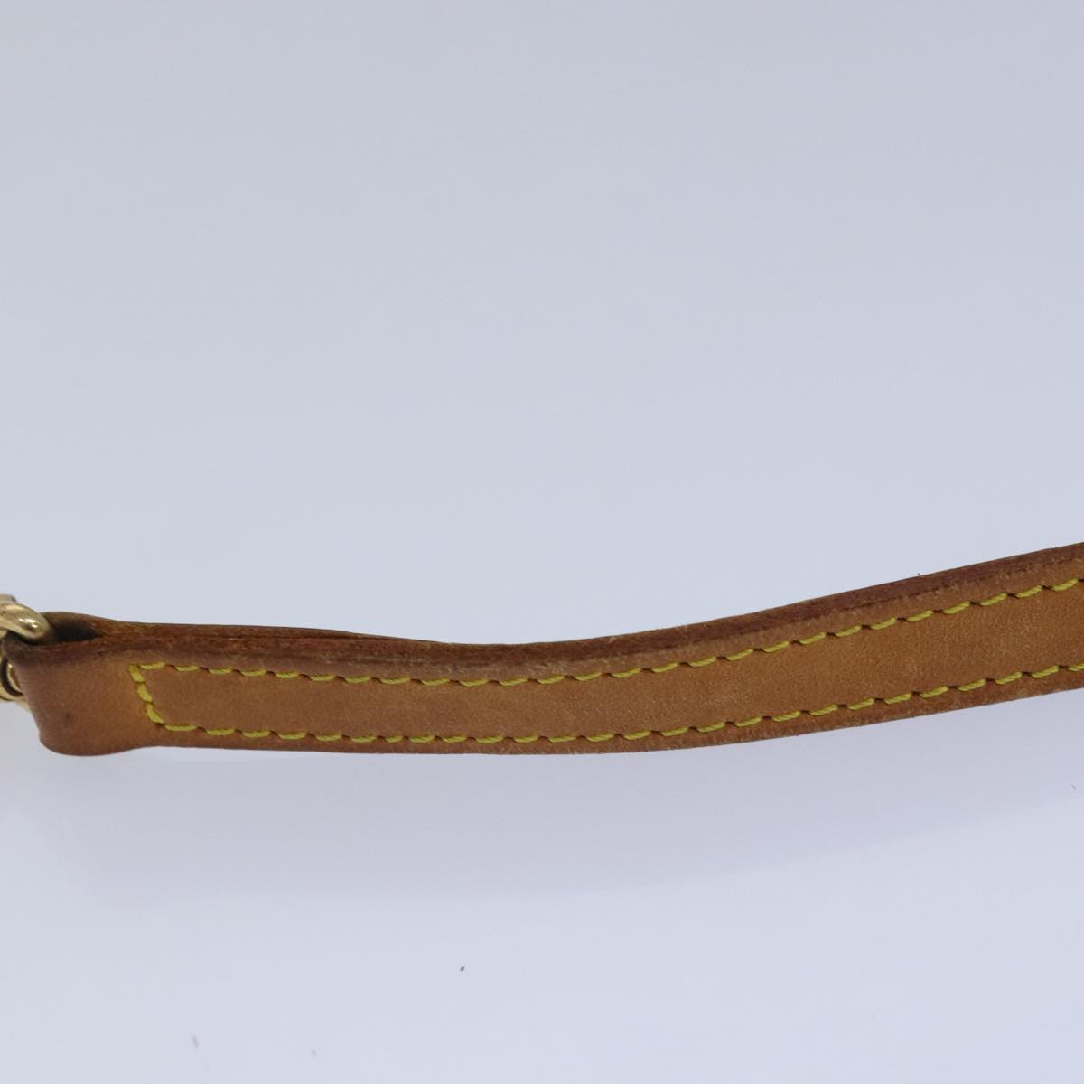 LOUIS VUITTON Shoulder Strap Leather 37.4"" Beige LV Auth 78872