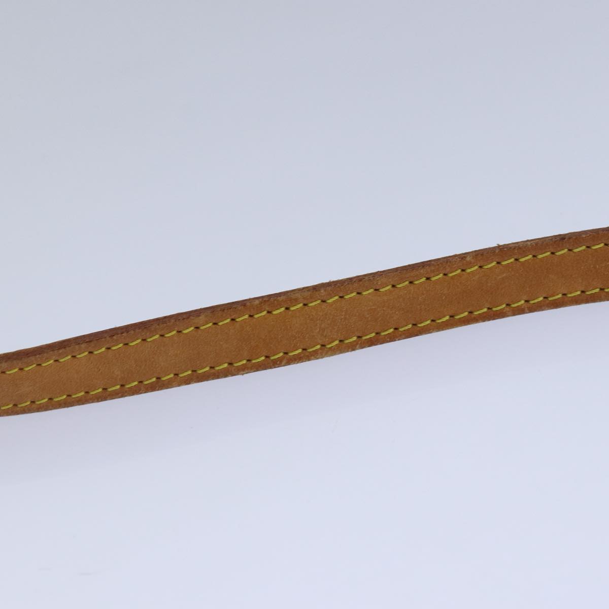 LOUIS VUITTON Shoulder Strap Leather 37.4"" Beige LV Auth 78872