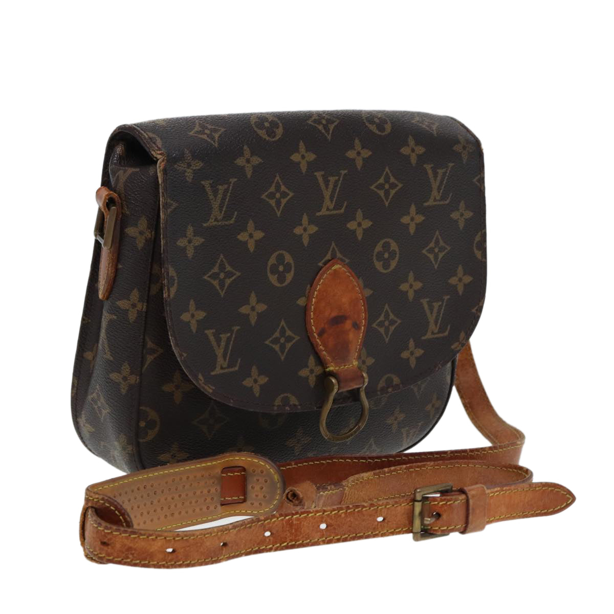 LOUIS VUITTON Monogram Saint Cloud GM Shoulder Bag M51242 LV Auth 78880