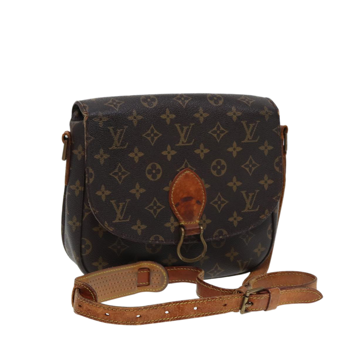 LOUIS VUITTON Monogram Saint Cloud GM Shoulder Bag M51242 LV Auth 78880