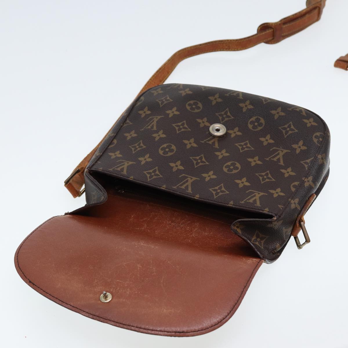 LOUIS VUITTON Monogram Saint Cloud GM Shoulder Bag M51242 LV Auth 78880