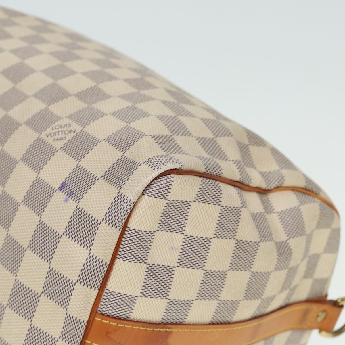 LOUIS VUITTON Damier Azur Speedy Bandouliere 30 Hand Bag 2way N41052 Auth 78898