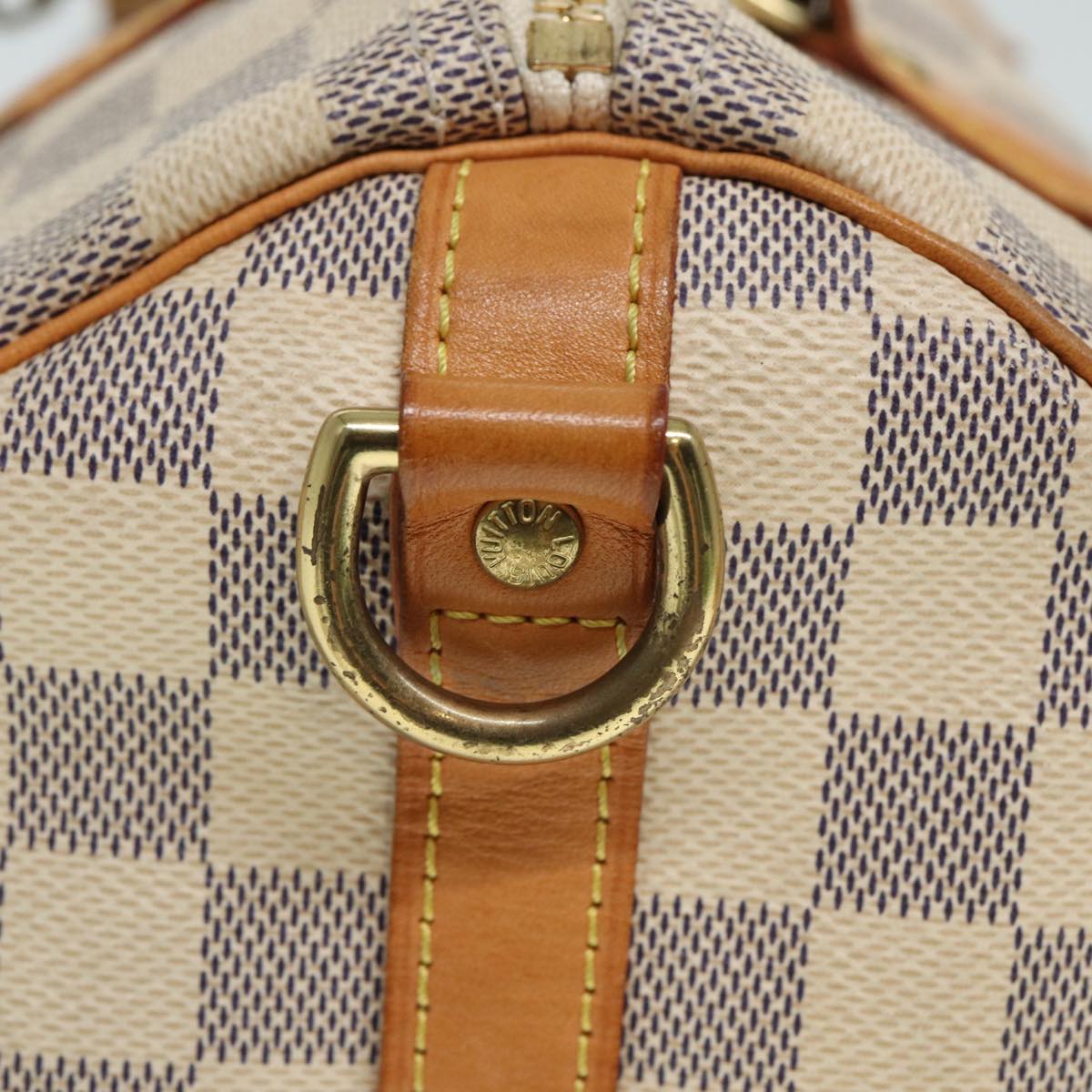 LOUIS VUITTON Damier Azur Speedy Bandouliere 30 Hand Bag 2way N41052 Auth 78898