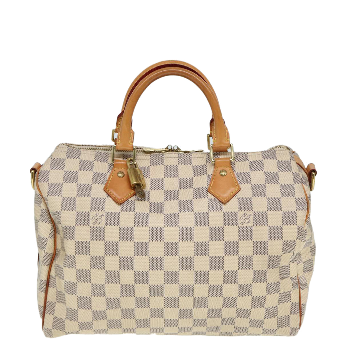 LOUIS VUITTON Damier Azur Speedy Bandouliere 30 Hand Bag 2way N41052 Auth 78898