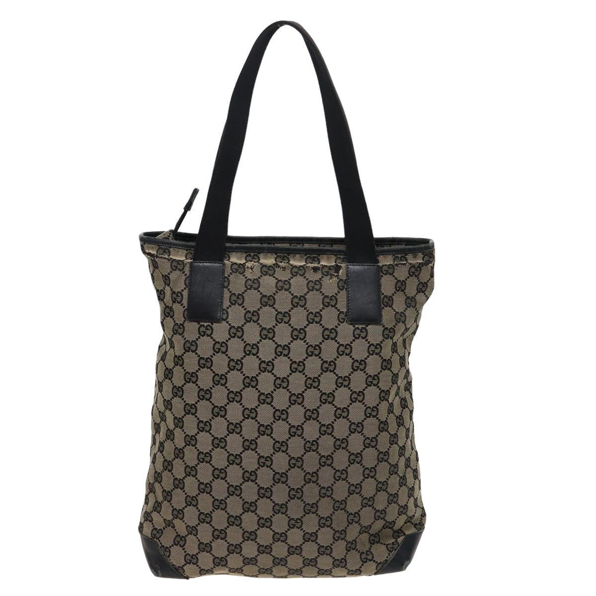 GUCCI GG Canvas Tote Bag Beige 019 0401 Auth 78908