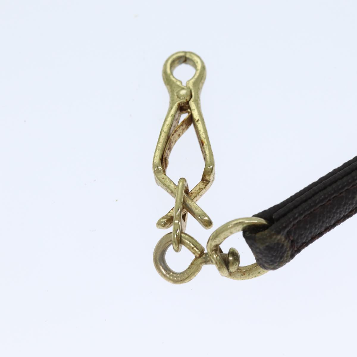 LOUIS VUITTON Monogram Less Baxter MM Dog Leash M58056 LV Auth 78922