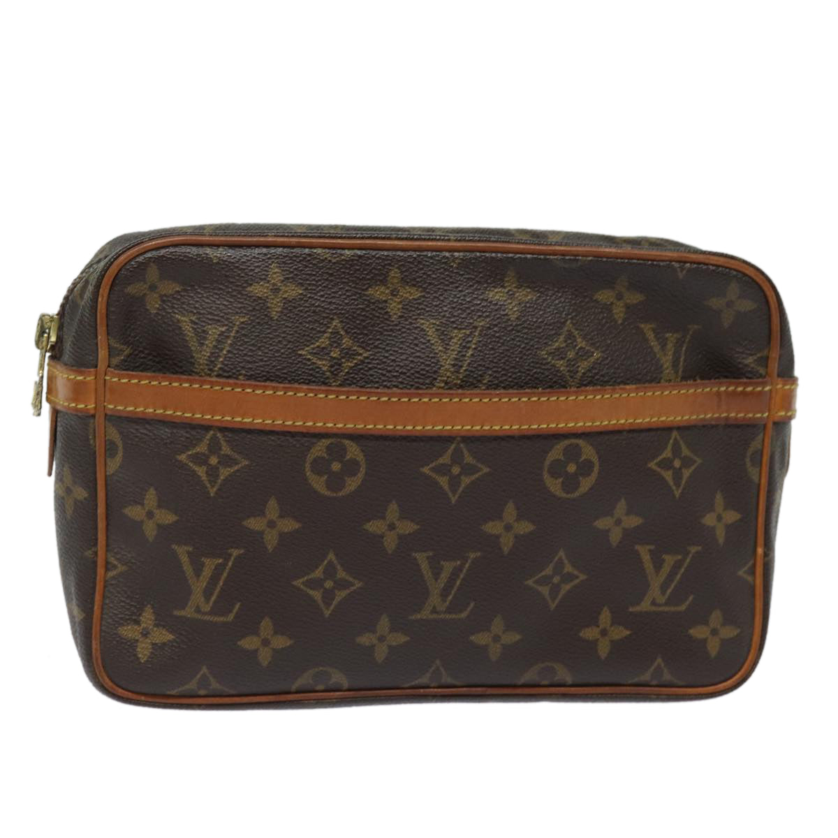 LOUIS VUITTON Monogram Compiegne 23 Clutch Bag M51847 LV Auth 78928