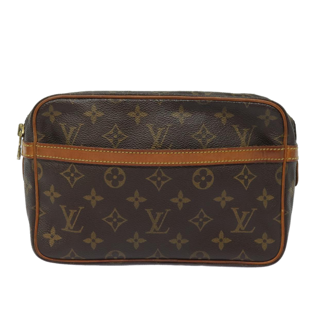 LOUIS VUITTON Monogram Compiegne 23 Clutch Bag M51847 LV Auth 78928