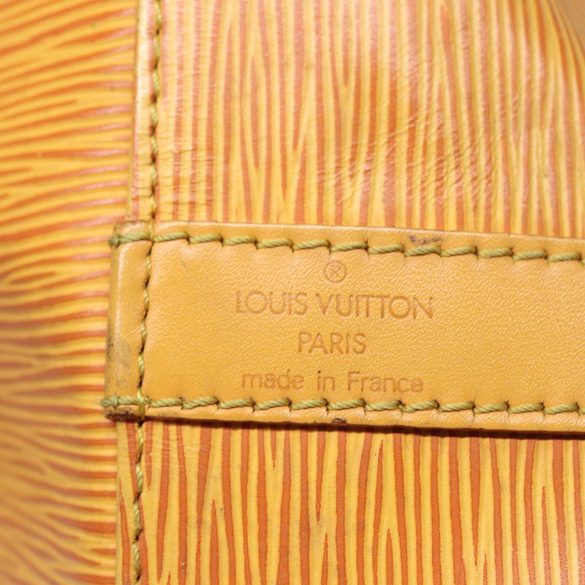 LOUIS VUITTON Epi Petit Noe Shoulder Bag Tassili Yellow M44109 LV Auth 78950