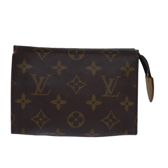 LOUIS VUITTON Monogram Poche Toilette 15 Pouch M47546 LV Auth 78953