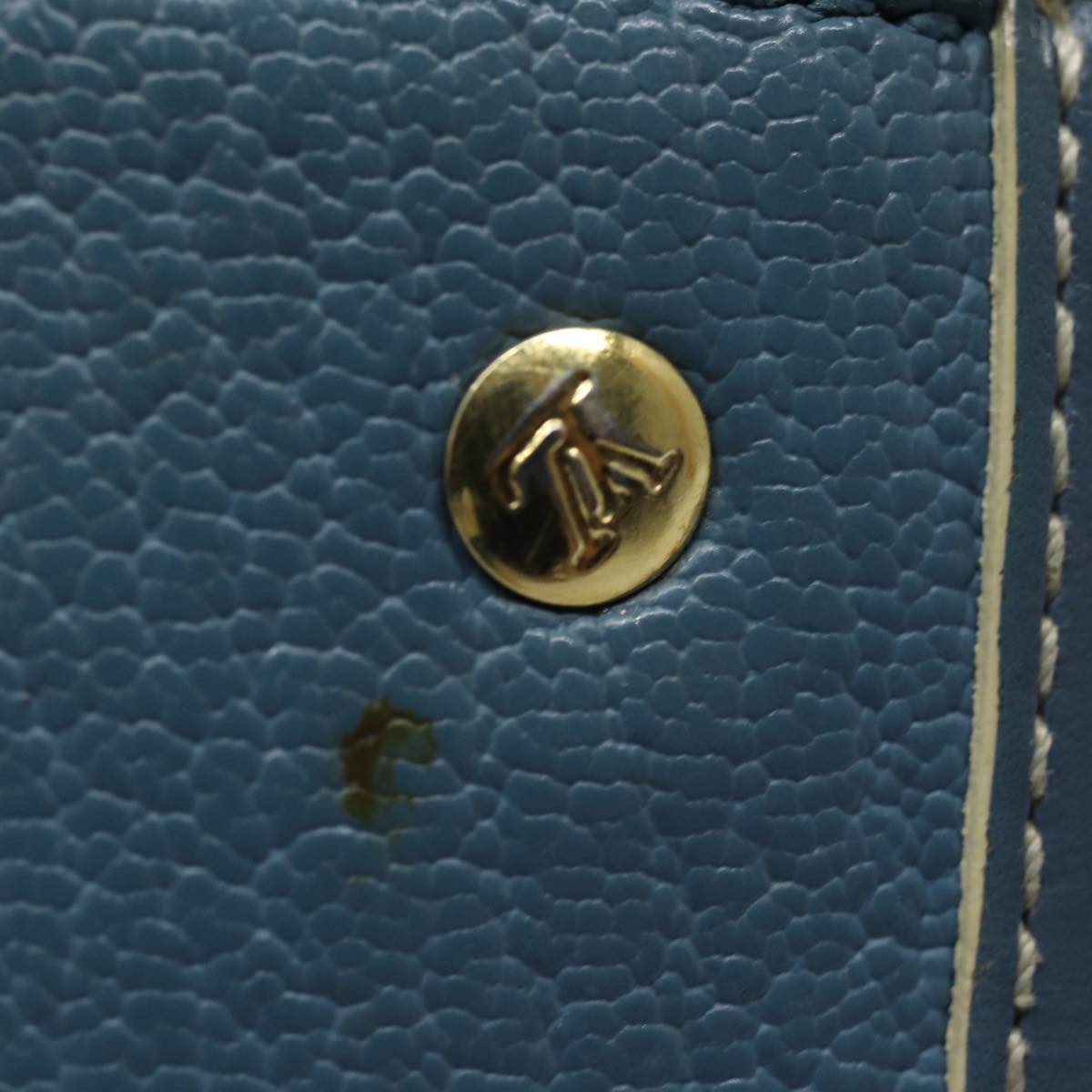 LOUIS VUITTON Suhari Pochette Cles Coin Purse Blue M91825 LV Auth 78957