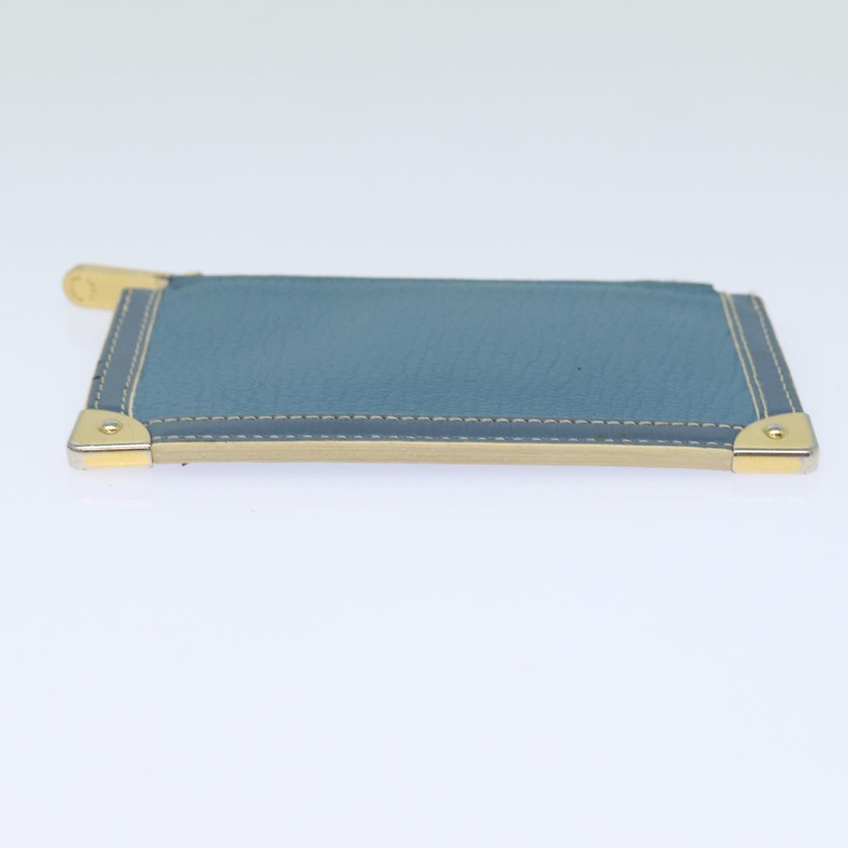 LOUIS VUITTON Suhari Pochette Cles Coin Purse Blue M91825 LV Auth 78957