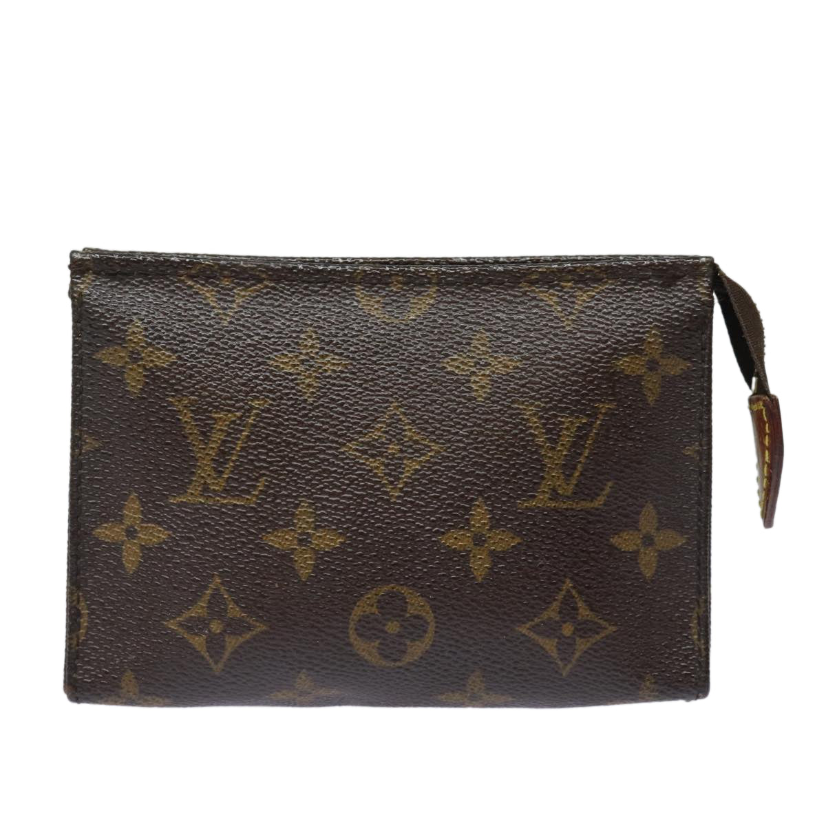 LOUIS VUITTON Monogram Poche Toilette 15 Pouch M47546 LV Auth 78977