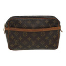 LOUIS VUITTON Monogram Compiegne 23 Clutch Bag M51847 LV Auth 78980-13