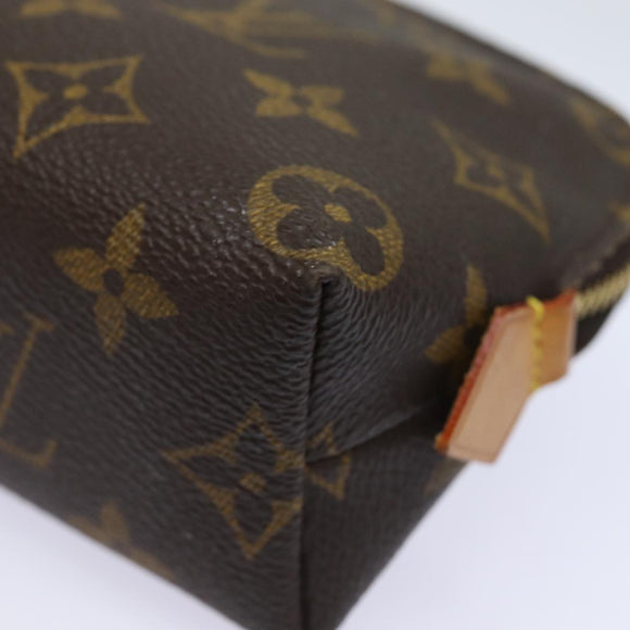 LOUIS VUITTON Monogram Pochette Cosmetic PM Cosmetic Pouch M47515 LV Auth 78984