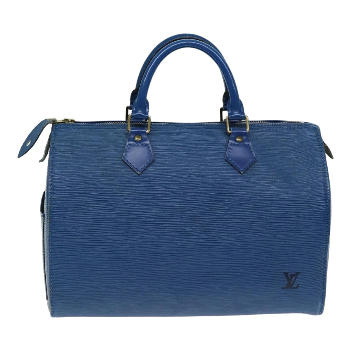 LOUIS VUITTON Epi Speedy 30 Hand Bag Toledo Blue M43005 LV Auth 78986