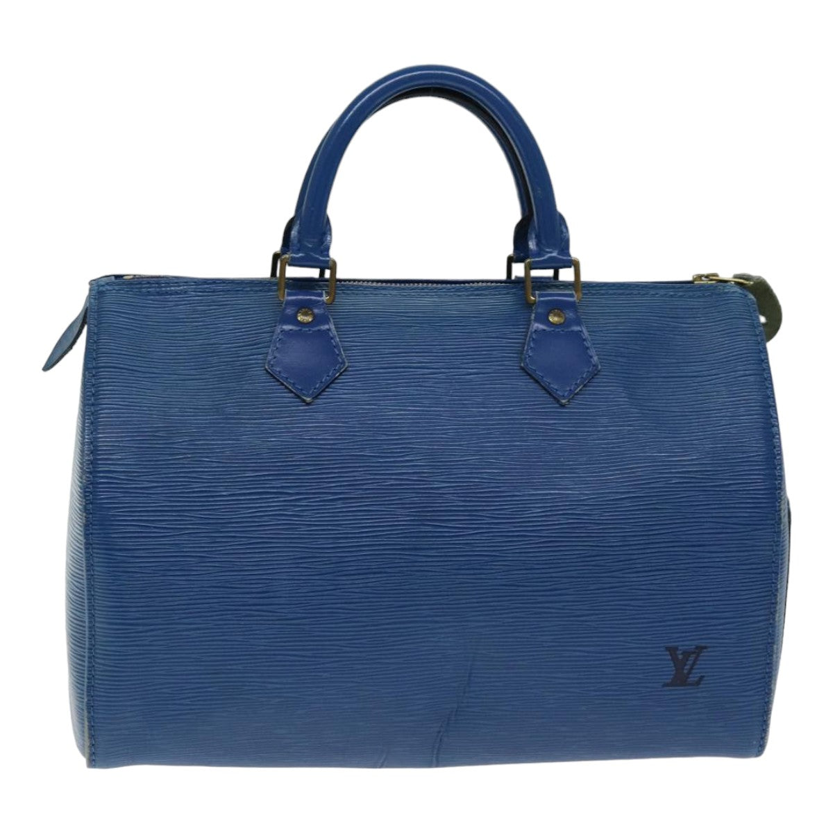 LOUIS VUITTON Epi Speedy 30 Hand Bag Toledo Blue M43005 LV Auth 78986 - 0