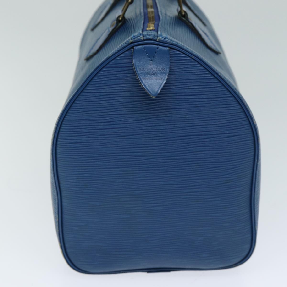 LOUIS VUITTON Epi Speedy 30 Hand Bag Toledo Blue M43005 LV Auth 78986