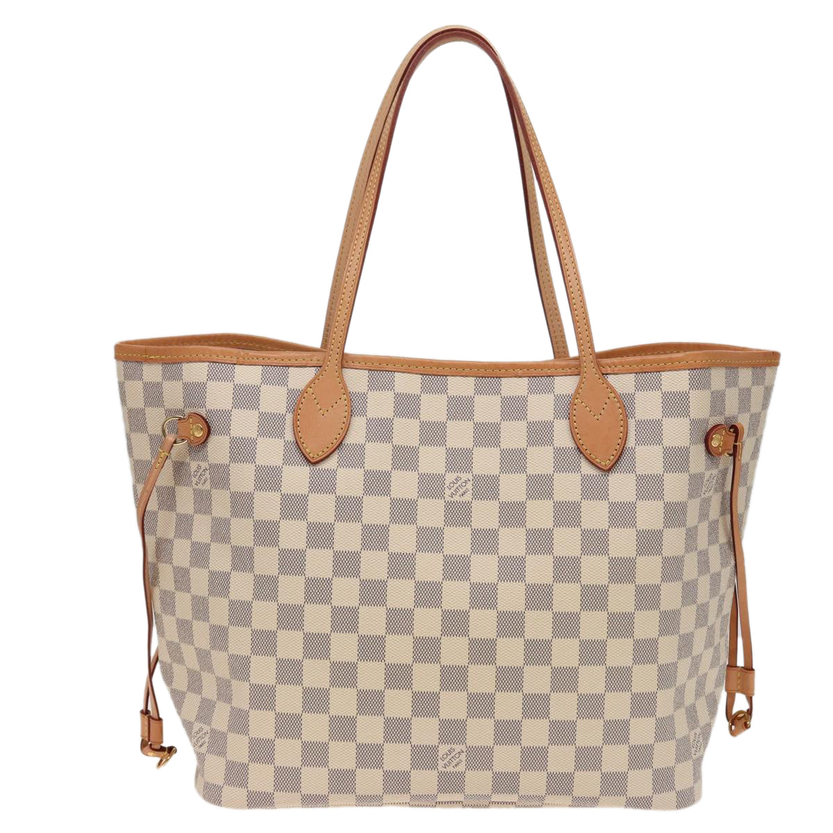 LOUIS VUITTON Damier Azur Neverfull MM Tote Bag N41605 LV Auth 78990A - 0