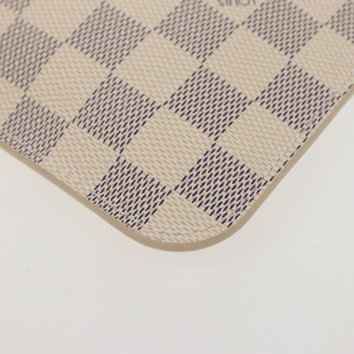 LOUIS VUITTON Damier Azur Neverfull MM Tote Bag N41605 LV Auth 78990A