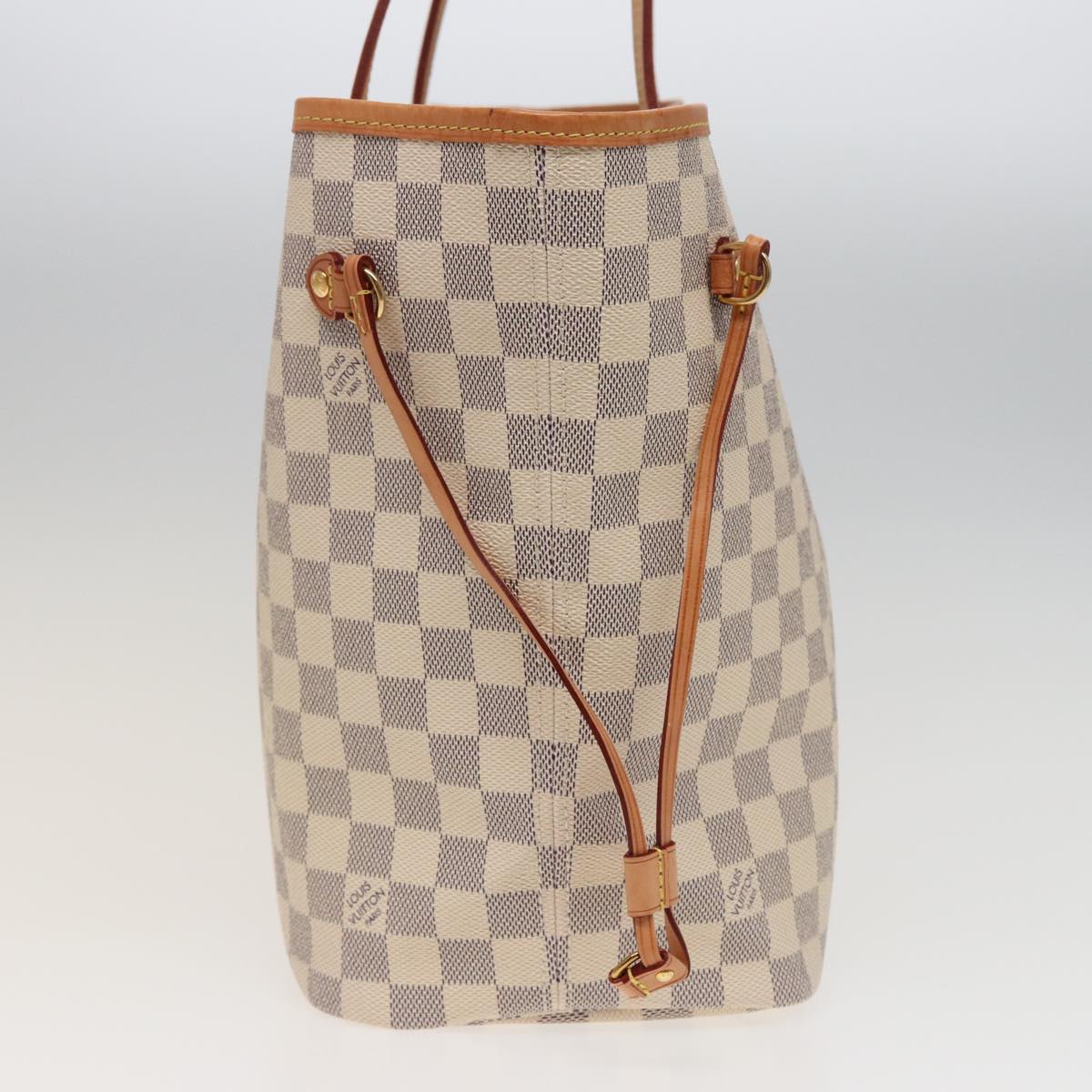 LOUIS VUITTON Damier Azur Neverfull MM Tote Bag N41605 LV Auth 78990A