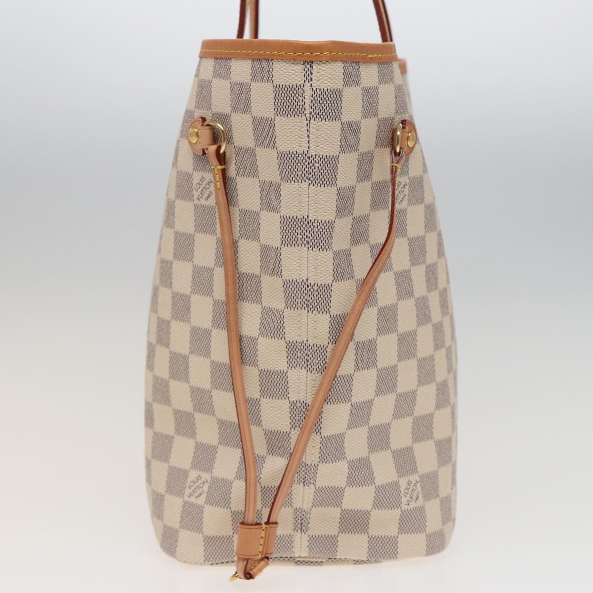 LOUIS VUITTON Damier Azur Neverfull MM Tote Bag N41605 LV Auth 78990A