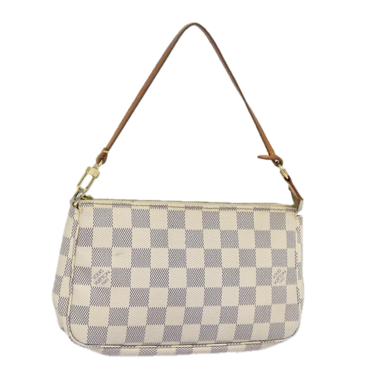 LOUIS VUITTON Damier Azur Pochette Accessoires Pouch N51986 LV Auth 79021