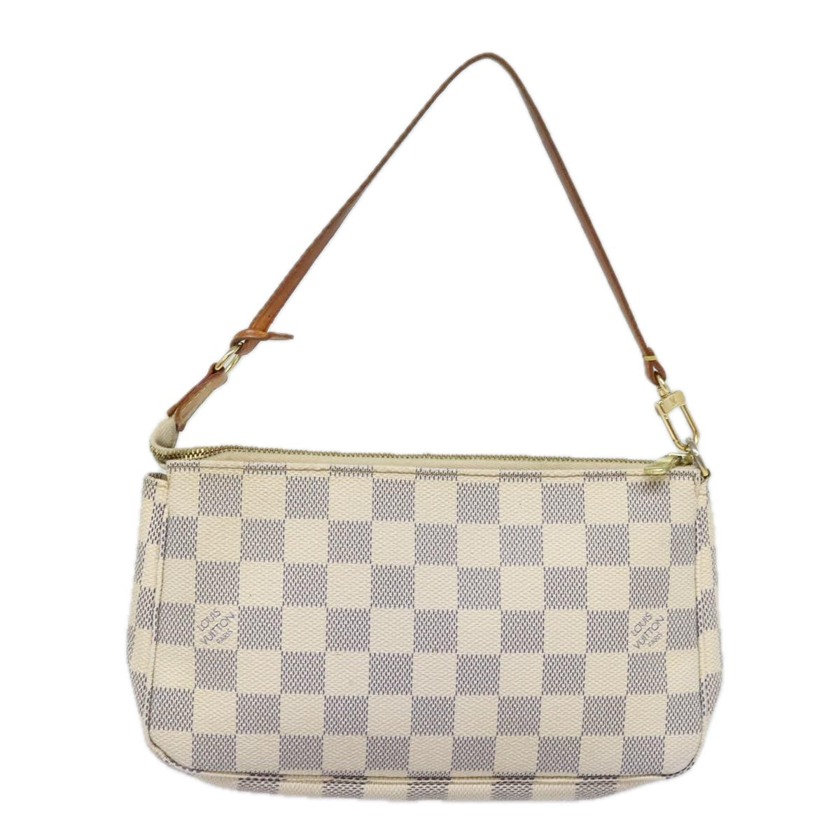 LOUIS VUITTON Damier Azur Pochette Accessoires Pouch N51986 LV Auth 79021