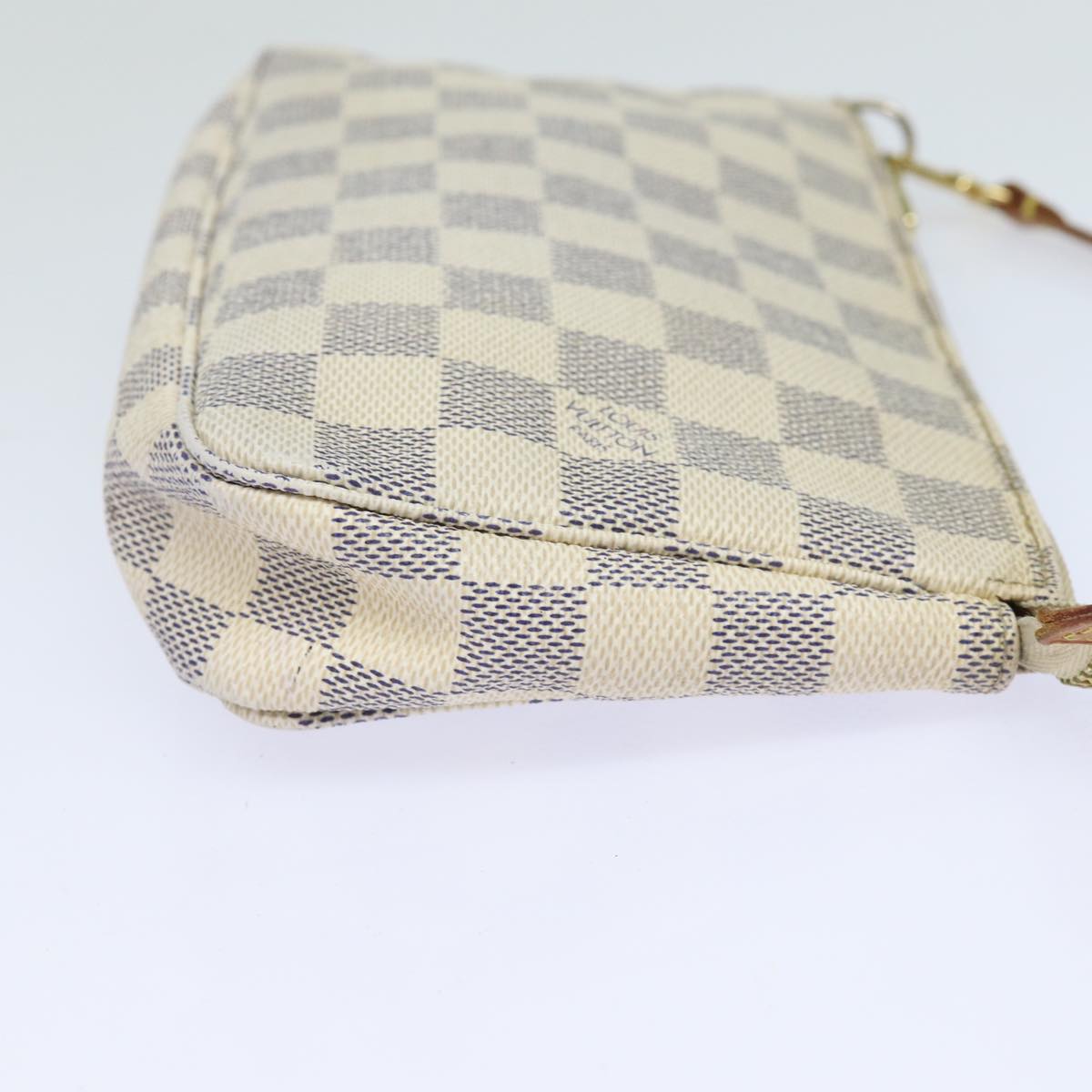 LOUIS VUITTON Damier Azur Pochette Accessoires Pouch N51986 LV Auth 79021