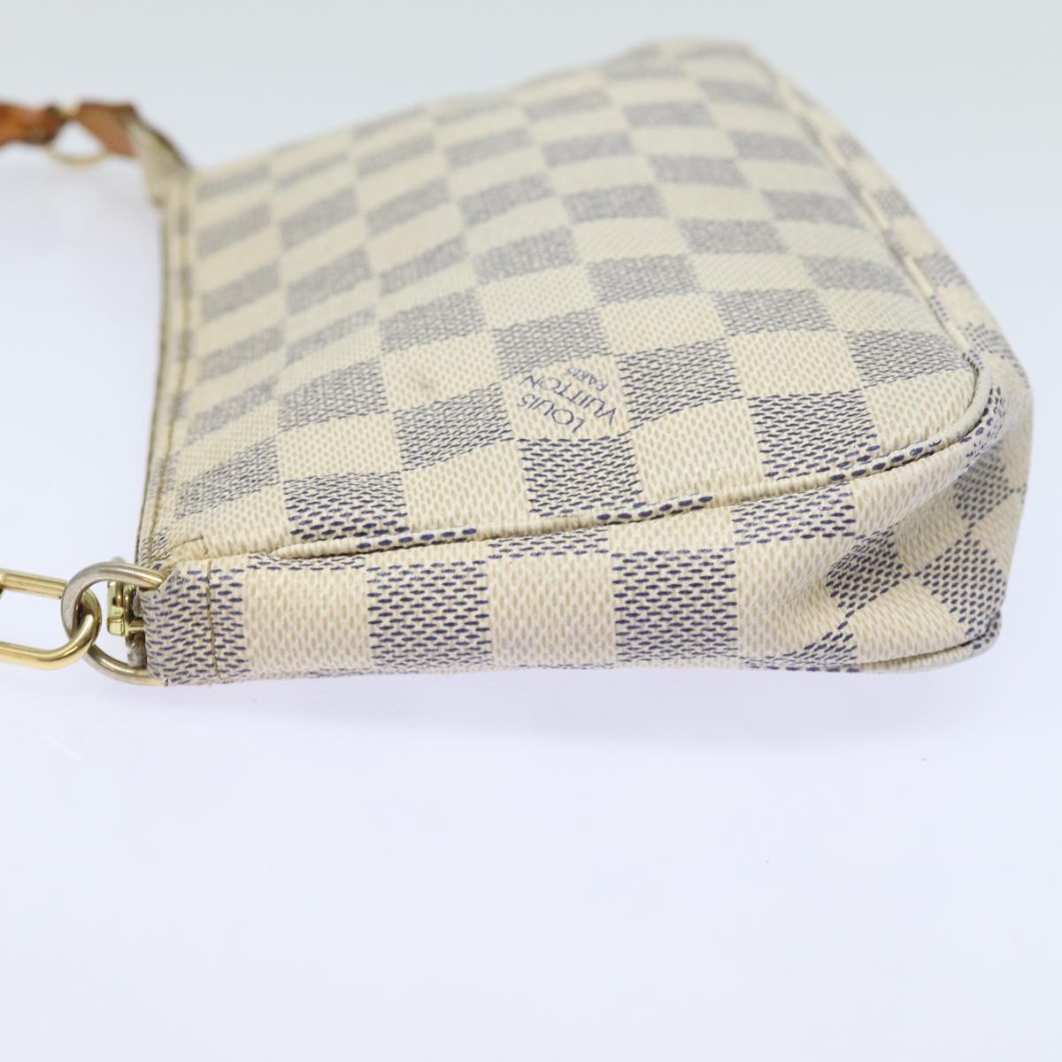 LOUIS VUITTON Damier Azur Pochette Accessoires Pouch N51986 LV Auth 79021