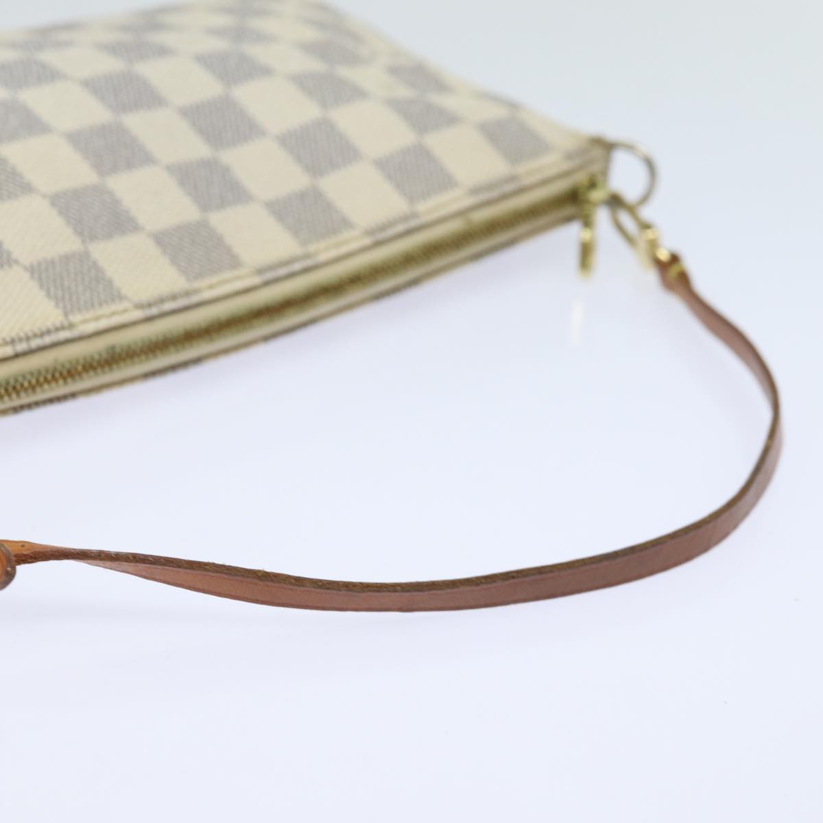 LOUIS VUITTON Damier Azur Pochette Accessoires Pouch N51986 LV Auth 79021