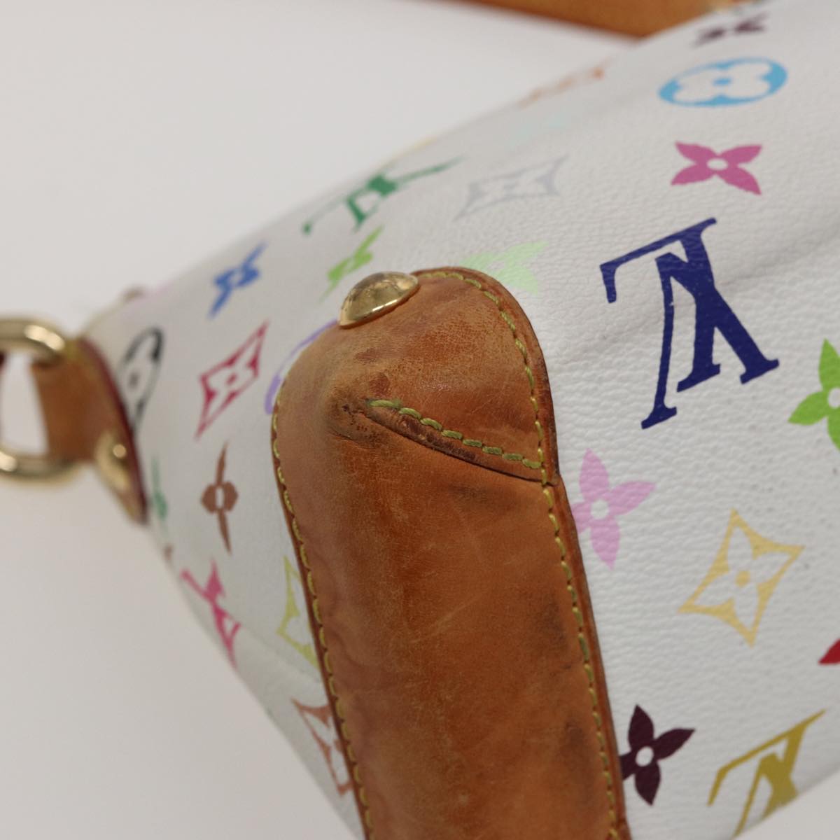 LOUIS VUITTON Monogram Multicolor Eliza Shoulder Bag White M40098 LV Auth 79025