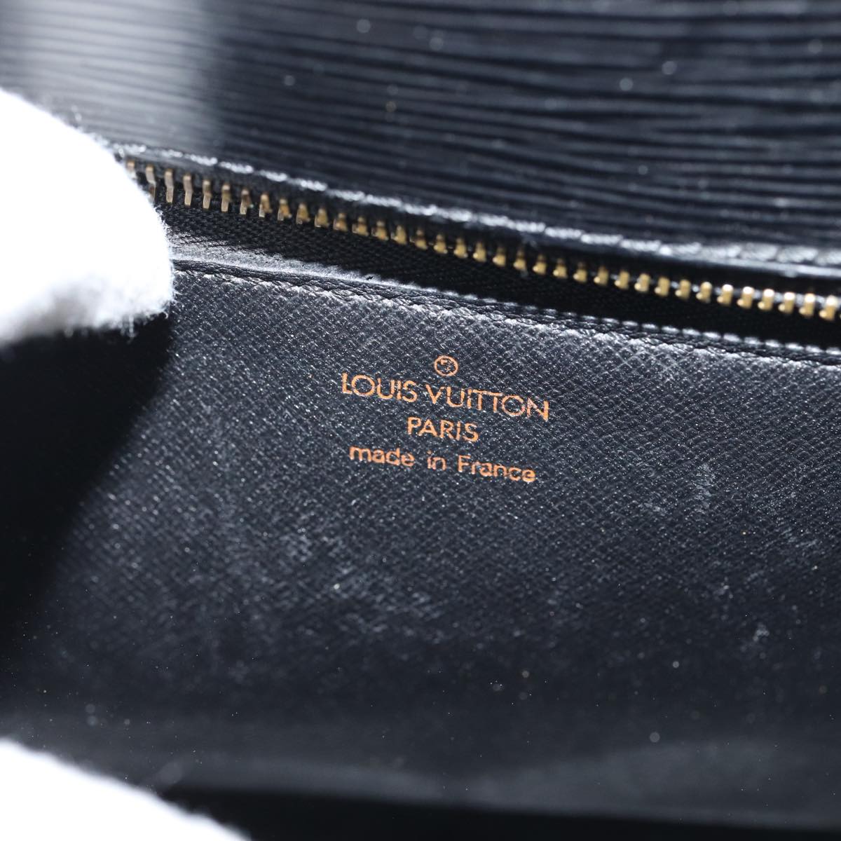 LOUIS VUITTON Epi Saint Cloud GM Shoulder Bag Black Noir M52192 LV Auth 79030