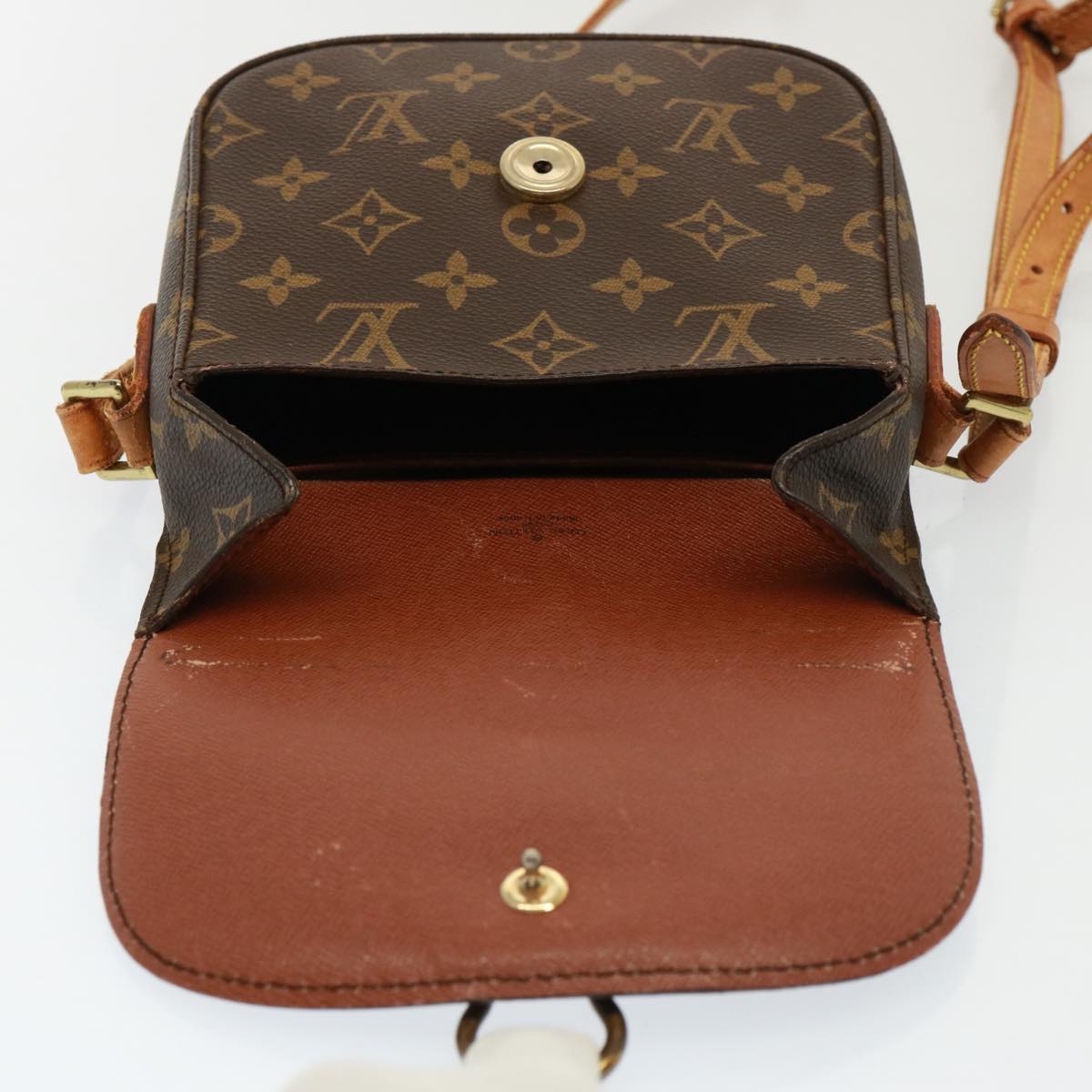 LOUIS VUITTON Monogram Saint Cloud PM Shoulder Bag M51244 LV Auth 79040