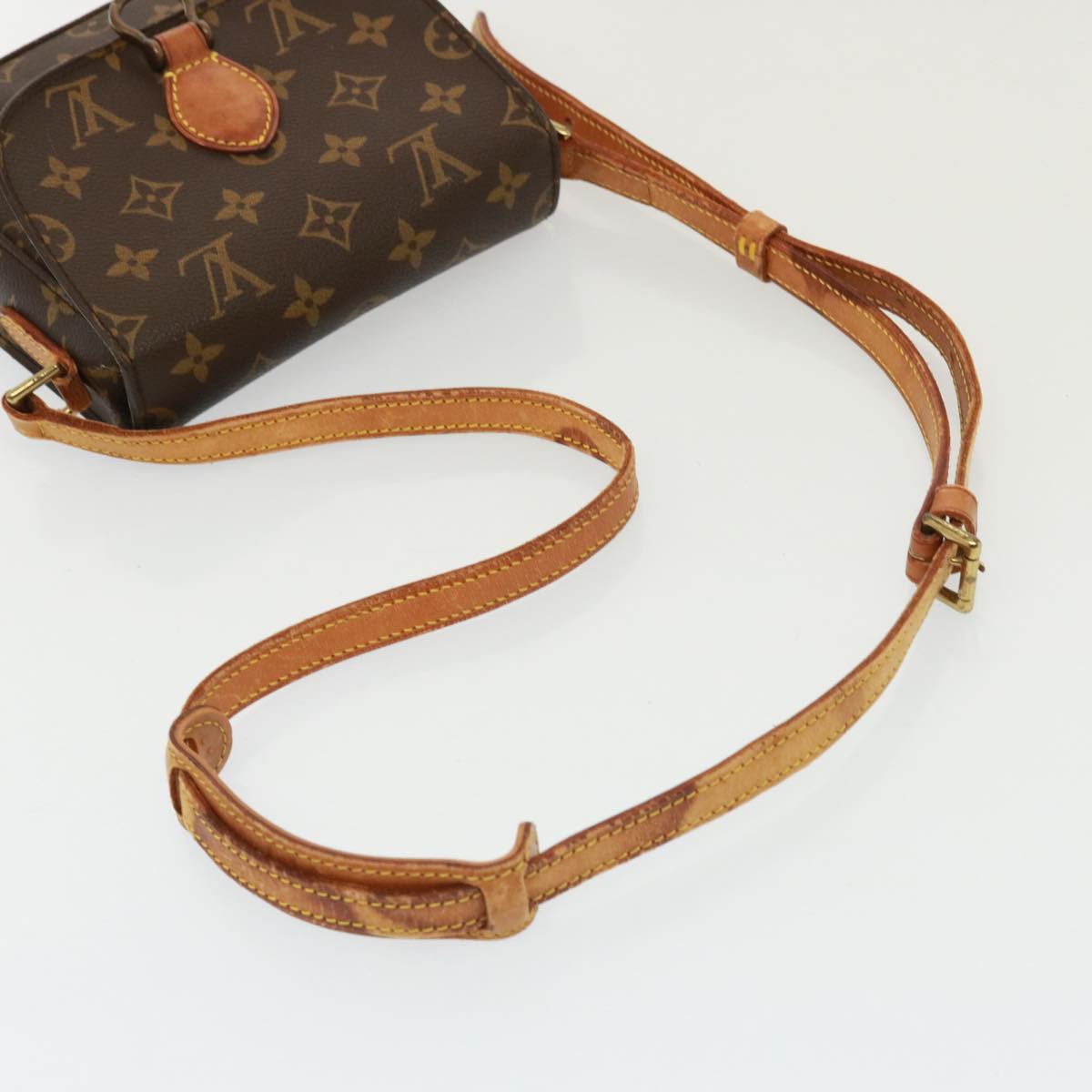 LOUIS VUITTON Monogram Saint Cloud PM Shoulder Bag M51244 LV Auth 79040